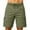Army Green, variant on Men's Solid Color Sports Fitness Training Shorts Pockets Cargo Cropped Pants Gray XL