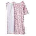 thumbnail image 3 of Women’s Open Back Adaptive Nightgown - Short Sleeve Nightgown for Seniors - Butterfly Afternoon 2XL, 3 of 3