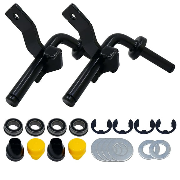 Front Steering Spindle Axle & Wheel Bearing Kit Compatible with John Deere LA, D, X Series / GY22251, GY22252