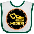 thumbnail image 3 of Inktastic Digger Construction Truck Boys Boys Baby Bib, 3 of 4