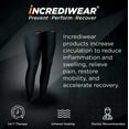 thumbnail image 2 of Incrediwear Full Length Leg Sleeve for Pain Relief & Muscle Recovery 2-Pack (Black, Small), 2 of 5