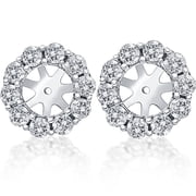 Pompeii 14K White Gold 1/2ct. Diamond Earring Jackets (up to 6mm) (G-H,I1)