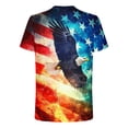 thumbnail image 5 of Mens 4th of July Shirts 250th Anniversary American Flag Eagle Short Sleeve T-Shirt Memorial Day Patriotic Tee Tops, 5 of 5
