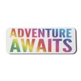 thumbnail image 1 of Saying Computer Mouse Pad, Contemporary Typographic Image of Lettering in Rainbow Colors Adventure Graphic, Rectangle Non-Slip Rubber Mousepad Large, 31" x 12" Gaming Size, Multicolor, by Ambesonne, 1 of 2