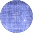 thumbnail image 1 of Ahgly Company Machine Washable Indoor Round Persian Blue Traditional Area Rugs, 8' Round, 1 of 4