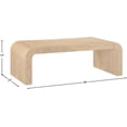 thumbnail image 6 of Meridian Furniture Toulon Natural Oak Veneer Coffee Table, 6 of 7