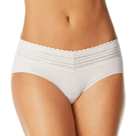 

Women s Warner s 5609J No Pinching. No Problems. Hipster with Lace Panty (Butterscotch/Dot Print L)