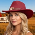 thumbnail image 1 of Chapeau de Cowboy Classification des Produits Style Western avec Bandeau Classique pour Hommes et Femmes, 1 of 4