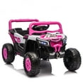 thumbnail image 6 of Ambifirner 12v Kids Ride On Electric Utv W/2.4g Parents Control,Slow Start& Swing Function,Anti-Slip Wheels With Front Shock Absorbers,Led Lights,Built-In Music Player For Kids Gift Aged 3-5, 6 of 9