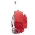 thumbnail image 3 of Mochila con ruedas Travelers Club roja resistente al agua de 18 pulgadas, 3 of 8
