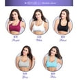 thumbnail image 3 of Darzheoy Bras for Women Seamless Stretch Sport Bra Padded Fitness Tank Tops Workout Gym Yoga Vest Workout Tops Sports Bras for Women High Support 70(32)A\B\C\D-75(34)A\B, 3 of 9