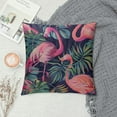 thumbnail image 2 of Shiartex Pillowcase Tropical Plants Pink Flamingos Throw Pillow Covers Shells for Couch Office Bedroom Home Decoration Multi Size, 2 of 5