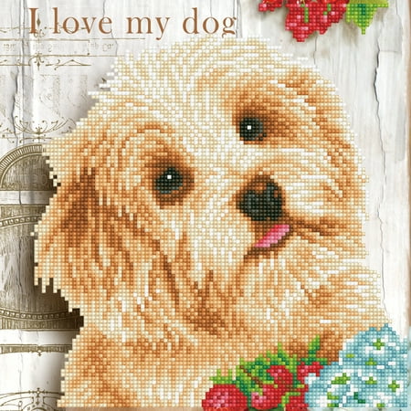 UPC: 4897073246123 | DIAMOND DOTZ® I love my Dog Diamond Painting Kit
