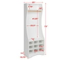 thumbnail image 4 of Prepac White Compact Wardrobe with Shoe Storage, 4 of 9