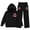 Black, variant on MuXiKeJi Clothes Girl Sets Size 8 Graphic Print Warm Hoodie Pullover Tops and Pants Fall Kids 2pcs Outfits