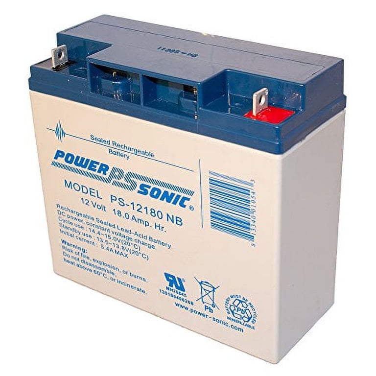 Mighty Max 12V 18AH SLA Battery With Solar Charger - UL Certified Backup Power