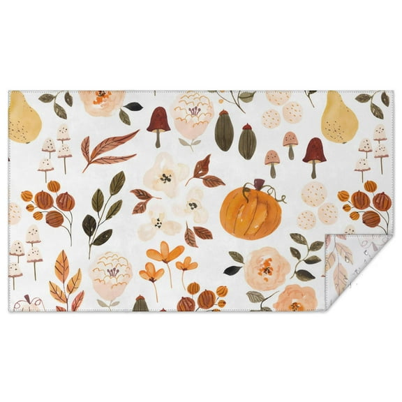 Fall Theme Tablecloth 60x102 Inch, Washable Polyester Rectangular Table Cover for Autumn Thanksgiving Party, Picnic, Indoor & Outdoor Dining Decor.