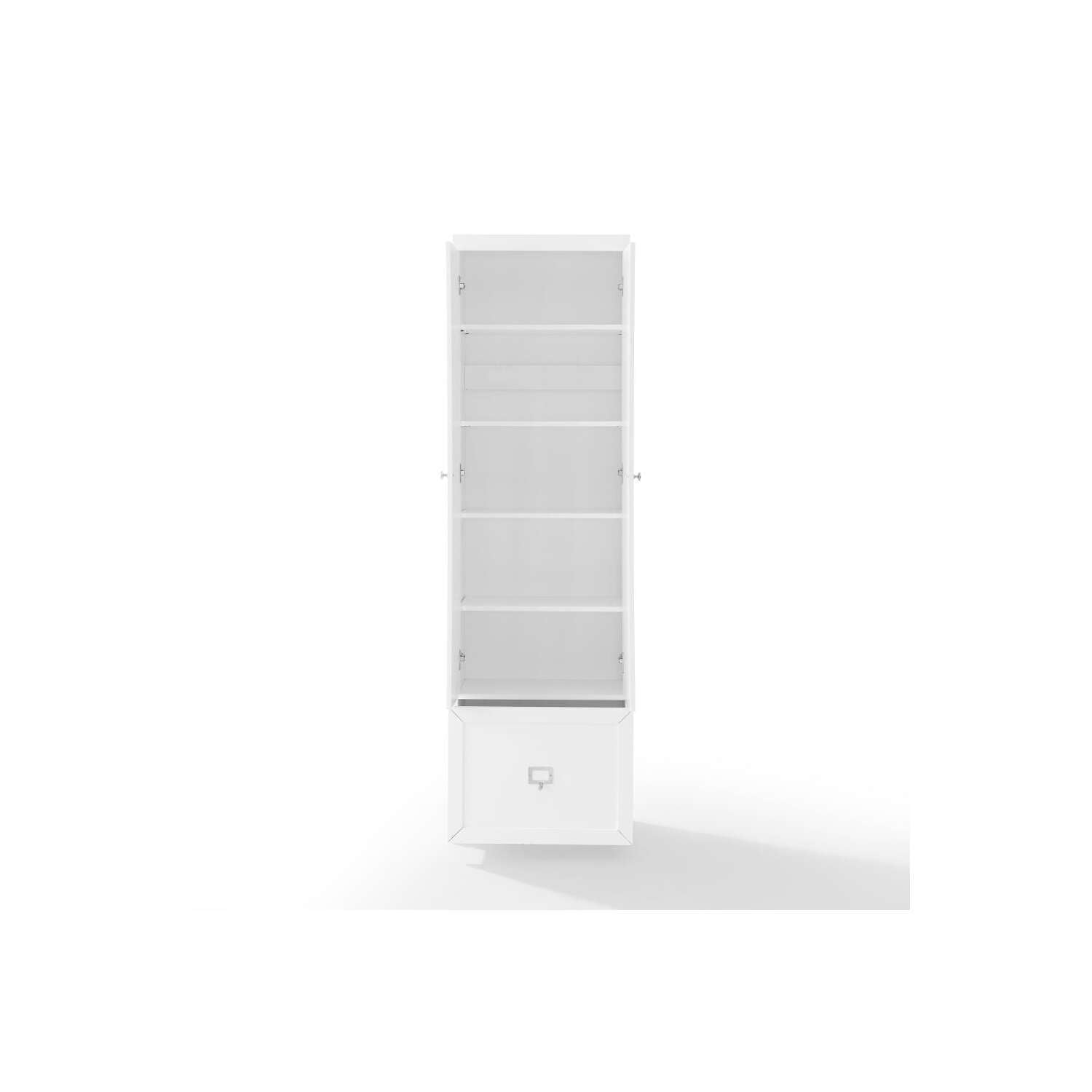 Maykoosh Antique Accents Harper Convertible Pantry Closet - White, 12.5"D x 22"W x 74"H, Pantry Cabinet with Removable Shelves, Engineered Wood, Freestanding Storage Pantry for Kitchens