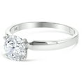 thumbnail image 2 of 14K Solid White Gold 1 Ct. Round Solitaire CZ Engagement Ring, 2 of 6