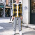 thumbnail image 2 of Tkrady Baby Boy Winter Clothes 3T 4T 5T 6T 7T 2 Piece Plaid Hoodie and Pants Outfit Kids Boys Fall Winter Sweatsuit Set Baby's Clothing Set, 2 of 7