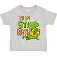 thumbnail image 3 of Inktastic It's My 5th Birthday with Cute Green Alligator Boys or Girls Toddler T-Shirt, 3 of 5