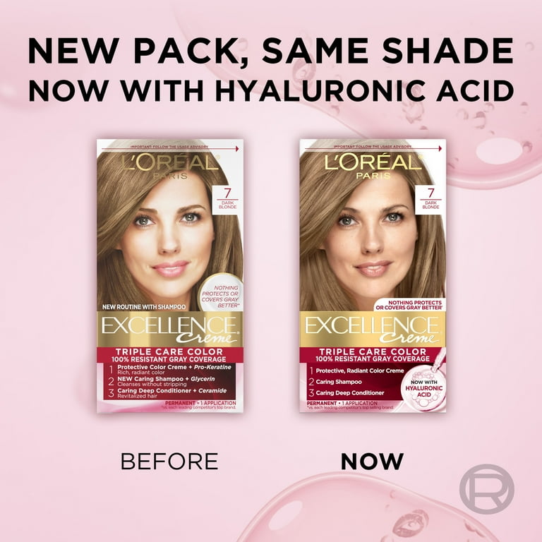 L'Oreal Paris Excellence Creme Permanent Hair Color 7 Dark Blonde