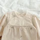 thumbnail image 4 of Spring Autumn Baby Clothes Infant Girls Floral Embroidered Bodysuit Children's Long Sleeve Princess Dress Korean Sisters Dress, 4 of 6