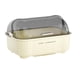 thumbnail image 5 of Escurridor de platos con tapa y tabla de drenaje, caja de almacenamiento que ahorra espacio para utensilios, Blanco lechoso, 5 of 9