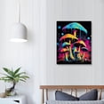 thumbnail image 3 of Nawypu Mushroom Wall Art Mushroom Pictures Wall Decor Graffiti Forest Canvas Prints Framed Artwork Paintings Home Office Decorations For Bathroom Kitchen Bedroom Living Room, 3 of 4