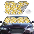 thumbnail image 3 of Lsque Lilies Flowers Car Windshield Sun Shade | Accordion Folding Style Auto Shade for Car Truck SUV Van | Blocks UV Rays Sun Visor Protector | Medium, 3 of 7
