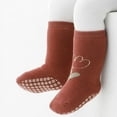 thumbnail image 6 of Baby Non Slip Socks Winter 5 Pairs Kid Thick Warm Crew Socks with Grips, 6 of 8