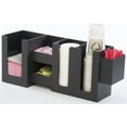 thumbnail image 1 of Coffee Station Cup and Lid Organizer, 6 Compartments for Napkins, Stirrers (Black ABS Plastic) (CON6SNP2CP), 1 of 1