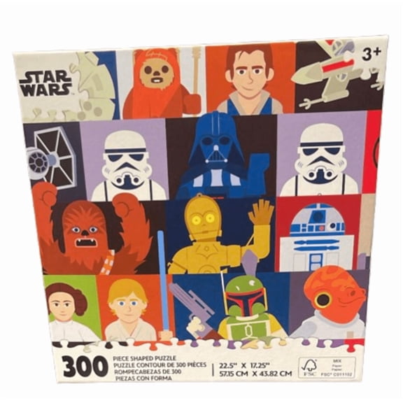Disney Parks Buffalo Games Star Wars Jigsaw Puzzle Sticker Collage New With Tag