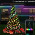 thumbnail image 3 of Guirlande Lumineuse de Noël, Bande Lumineuse LED Intelligente, 16.4/49.21 Pieds, Barre Lumineuse en Cuir Intelligent, 15 Millions de Couleurs avec Contrôle par Application et Synchronisation Musicale, pour Chambre, Cuisine, TV, Décoration de Dortoir, 3 of 8