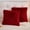 Wine Red, variant on Sanmadrola Throw Pillow Covers Pillow Protector with Hidden Zipper Furry Faux Fur 18''x18'' 2 Pack