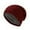 Wine, variant on PureCasa Fleece Lined Beanie Hat for Men Women Warm Winter Solid Color Hats Soft Stretchy Ribbed Knit Skull Cap