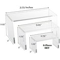thumbnail image 3 of 3 Piece Acrylic Riser Set (Small Rectangle), 3 of 3