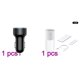 thumbnail image 1 of Cargador de coche 5V 3.1A Carga rápida Puerto USB dual Pantalla LED Voltímetro Adaptador de carga de teléfono, Humidificador negro Difusor de pulverizador dual 3W 400ml Humidificador de aire Eigraketly  DZ4170-03*1+HA003086-01B*1, 1 of 2