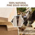thumbnail image 2 of Estantes flotantes Shelf Heimlove de madera de pino, paquete de 2 unidades, 41 cm, 2 of 7