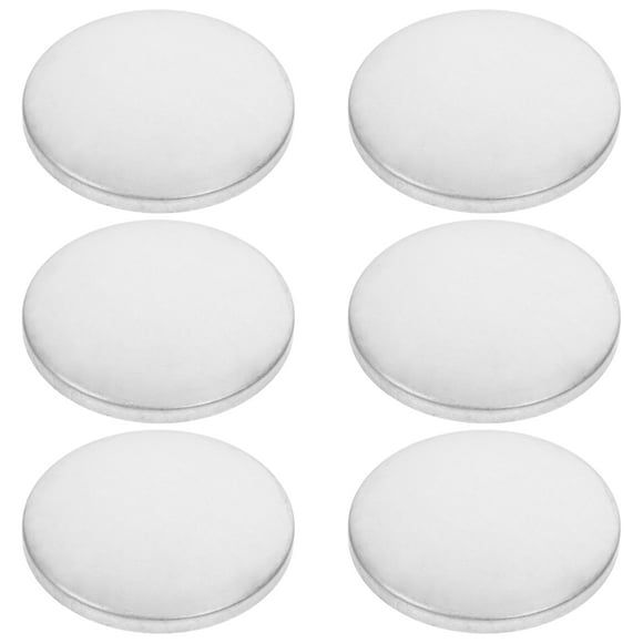 MOVTOTOP 6pcs Silver Steel Handrail Caps for Stair Railing End Plugs Column Accessories