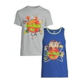 thumbnail image 5 of Space Jam Men's & Big Men's Graphic Tank Top and T-shirt, 2-Pack, 5 of 6