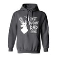thumbnail image 2 of Veracco Best Buckin Dad Ever Hoodie Sweatshirt | Unisex | for Men and Women (Charcoal), 2 of 4