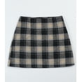thumbnail image 3 of Scacto Women's Elastic Waist Plaid Pleated Skirt High Waisted Tartan Skater School Uniform Mini Skirt, 3 of 4