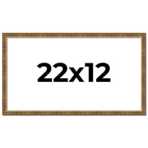 22x12 Frame Gold Picture Frame - Complete Modern Photo Frame Includes UV Acrylic Shatter Guard