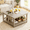 Gary, variant on Vineego 31.5 Inch Square Coffee Table with Open Bottom Shelf for Living Room,Gray and White