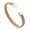 Rose Gold 8MM, variant on Unisex Stainless Steel Plait Weave Braid Bracelet Open Wide Link Chain Wristband Stretch Flexible Cuff Bangle Black 10MM