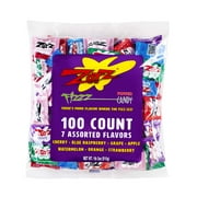 Zotz Fizzy Candy Bag, Assorted Flavors, 100 Count Bag