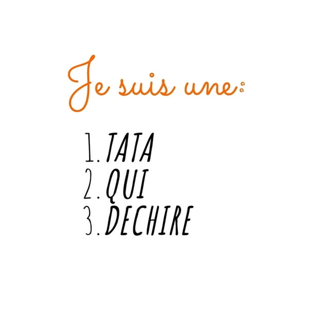 Je Suis Une Tata Qui Dechire Idi E Originale De Cadeau Pour Tata Tante Tatie Soeur Femme Drole Anniversaire Noel Humour Ligni Petit Format 15 24 X 22 86 Cm Walmart Com Walmart Com