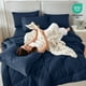 thumbnail image 5 of Set de edredón Sasttie Queen Navy de 7 piezas para cama en bolsa, 5 of 9