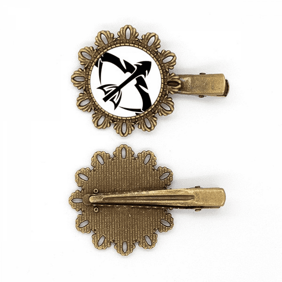 Constellation Sagittarius Zodiac Sign Vintage Metal Flower Hairpin Hair Piece Headdress